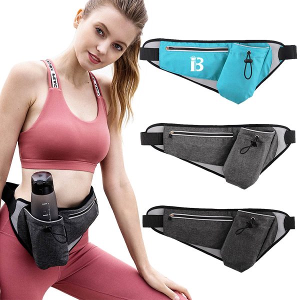 Oxford Hiking Waist Bag with Bottle Holder