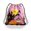Halloween Portable Drawstring Backpack