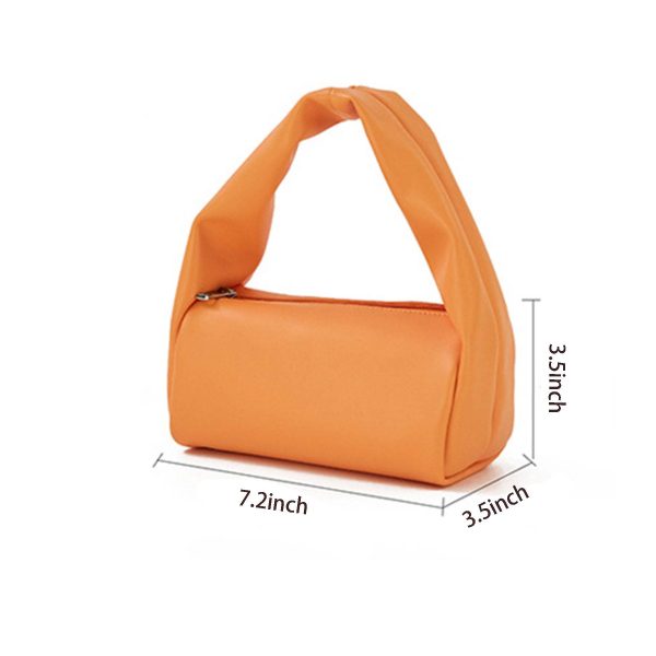 PU candy colored hand makeup bag