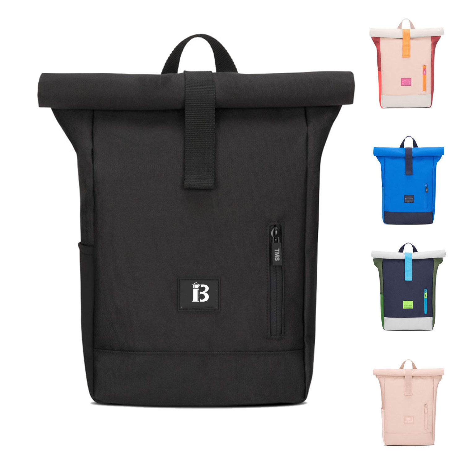 Color Combination Multi-functional Student Backpack