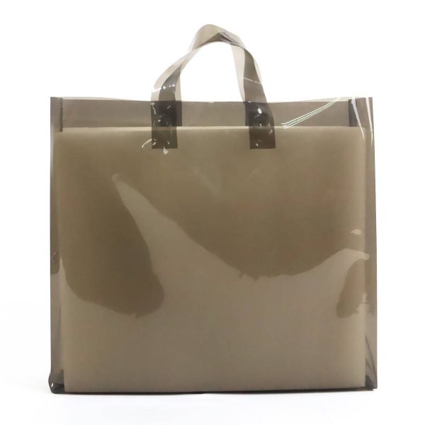 PVC super transparent handbag shopping bag