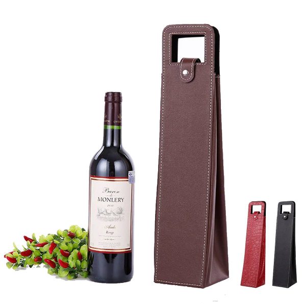 Pu Leather Wine Gift Bags