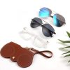 Soft Fake Leather Sunglasses Bag