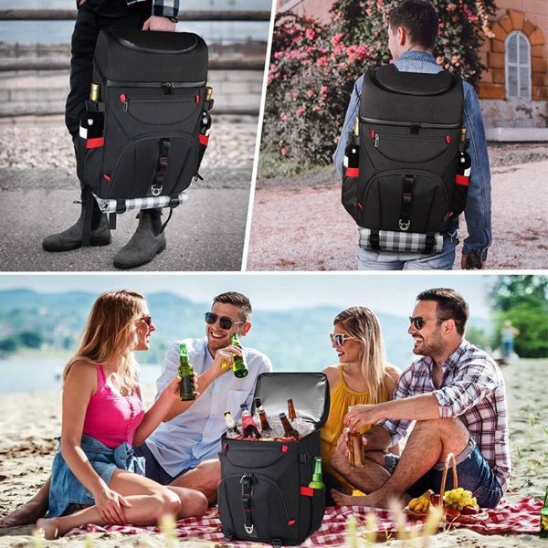 Nylon Backpack Cooler Insulated Leak ProofLarge Lunch Bag
