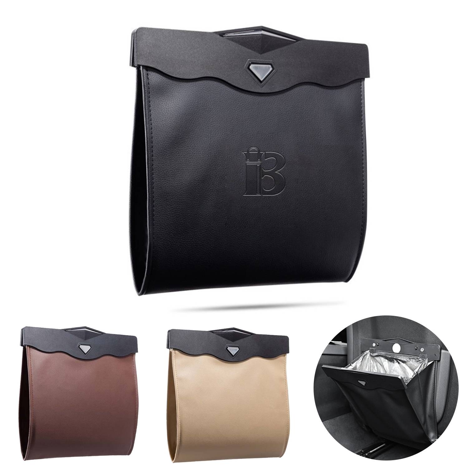 Foldable and Storable Car Trash Bag
