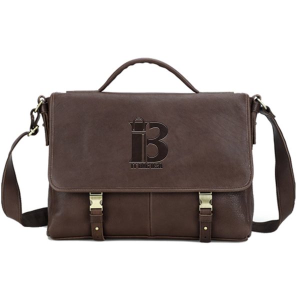 Genuine Leather Waterproof Business 14.2inch Cross-body bag