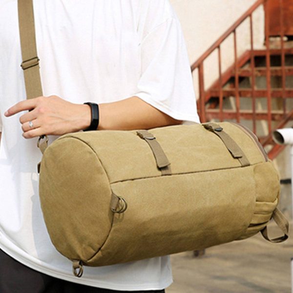 Retro canvas backpack