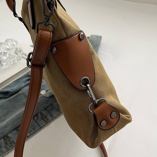 Large Capacity Single Shoulder Diagonal Canvas Tote Bag