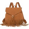 Tassel PU Leather Backpack for Women