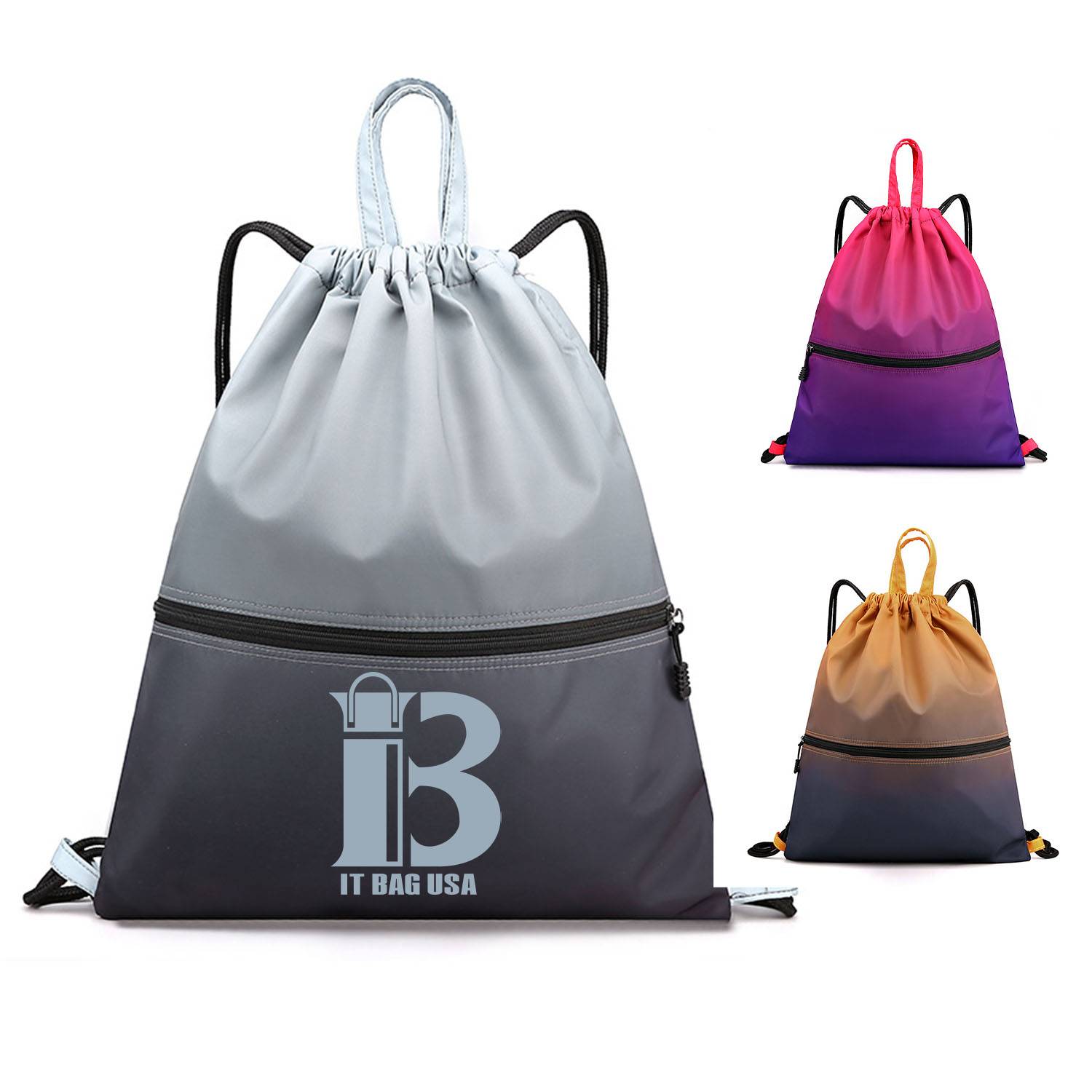 Gradual drawstring backpack bag