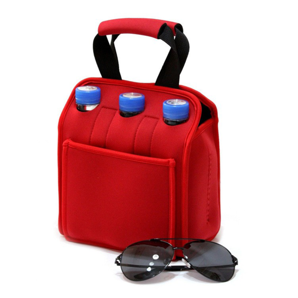 Six Pack Neoprene Beverage Tote Bag