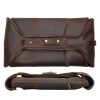 Full Grain Leather Mans Retro Backpack Convertible