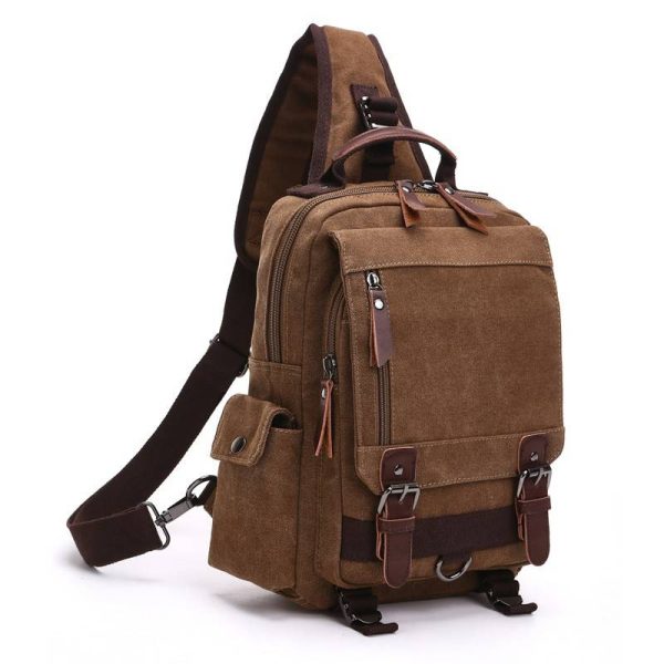 Canvas Cross-body Bag Anti-Theft For Women Men
