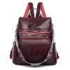 Polyurethane Women Waterproof Purse Travel Backpack