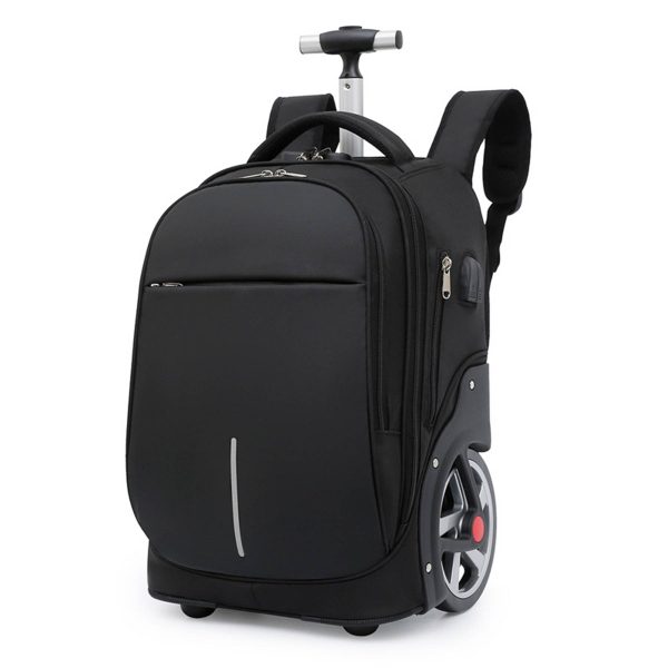 Oxford Rolling with 4 Wheels Travel Backpack Duffel bag Men