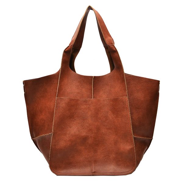 Large PU Leather Satchel Tote Shoulder Bags
