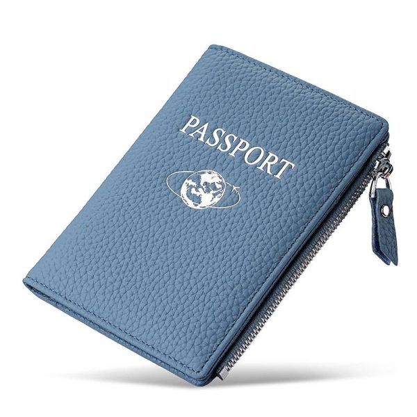 RFID-Blocking Leather Travel Wallet & Passport Holder