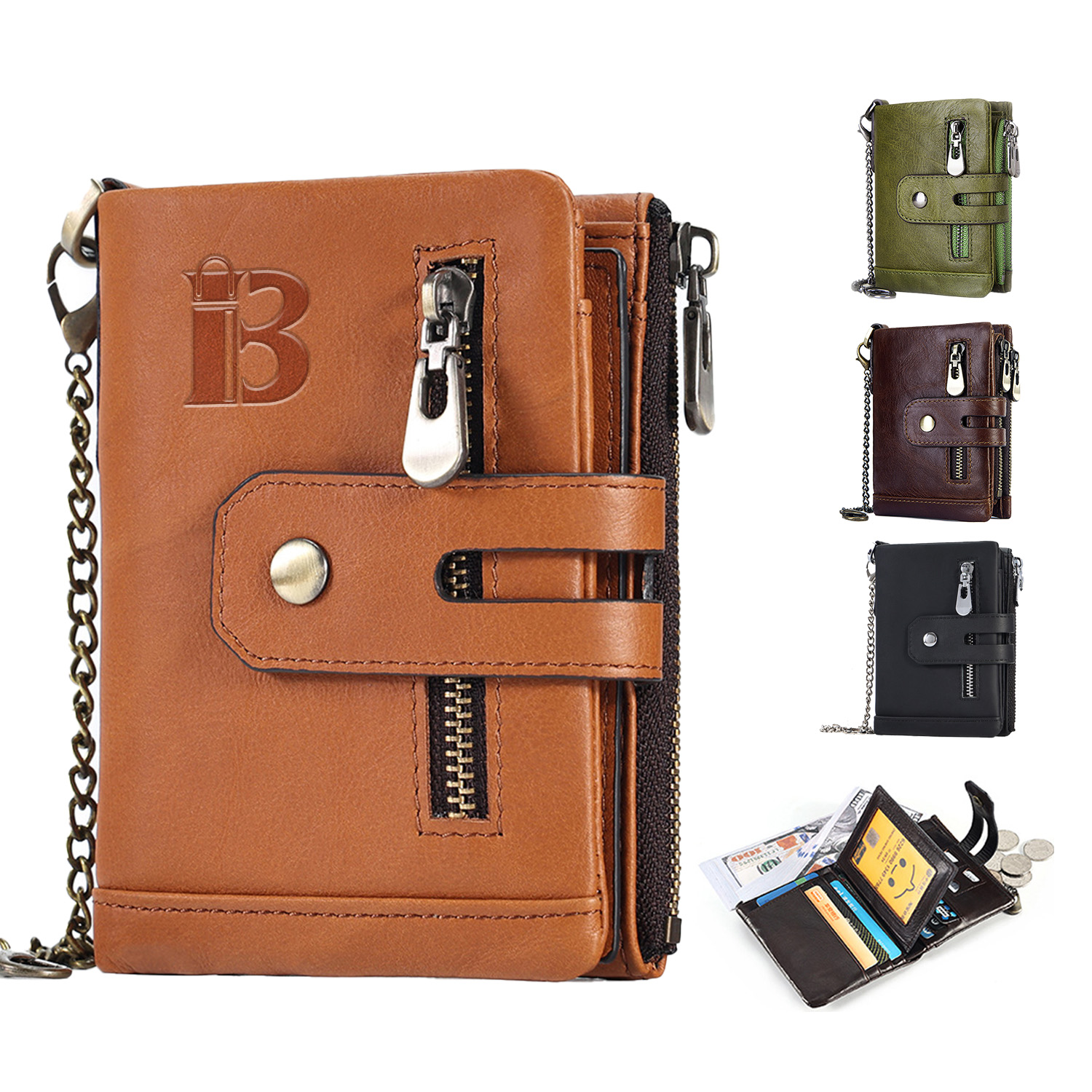 Genuine Leather RFID Card Holders for men