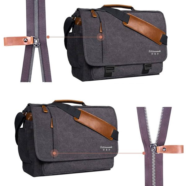 17-17.3 Inch Water-resistant Canvas Computer Messenger Bag