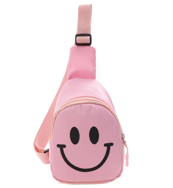 Smiling children's messenger chest bag