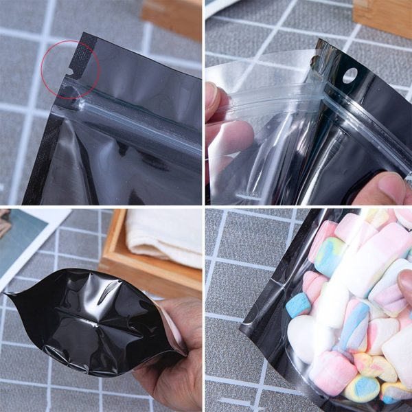 Food Storage Mylar Packaging Pouch Bag w/ Clear Window