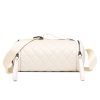 Real Leather Cylinder Crossbody Shoulder Bag