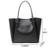 PU Large capacity shopping shoulder tote bag