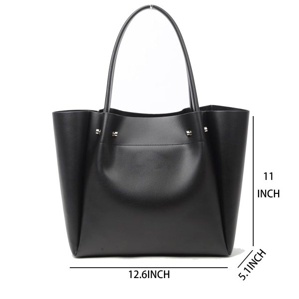 PU Large capacity shopping shoulder tote bag