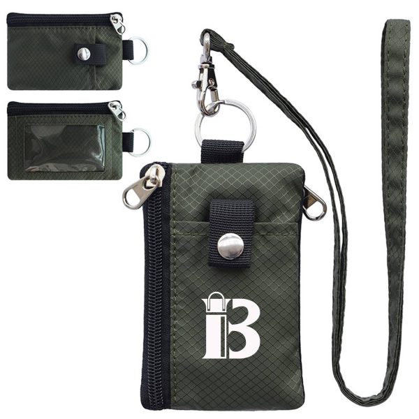 Nylon Small RFID Blocking Wallet with ID Window