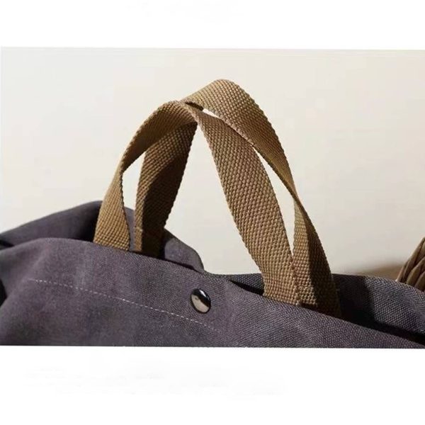 Large Capacity Retro Canvas Crossbody Commuting Tote Bag