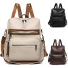 Womens Purse PU Leather Large Travel Backpack