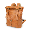 Large Waterproof Leather Backpack for Men and Women