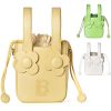PU Leather Drawstring Bucket Tote Bags for Women