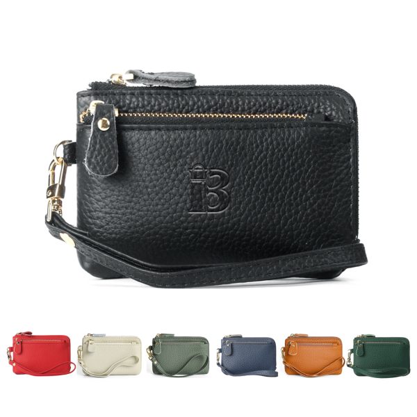 Leather Coin Purse W/ Wrist Strap