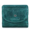 Leather Slim Bifold Purse Card Holder Wallets Women