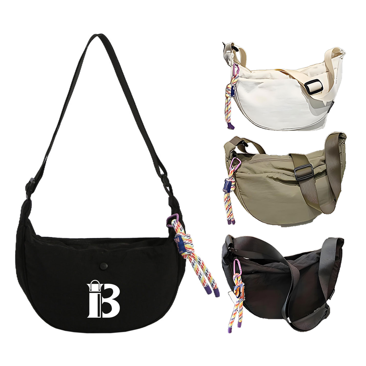 Large-Capacity Nylon Single-Shoulder Cross-body Bag