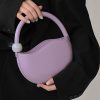 PU Leather Pea Shaped Handbag For Women