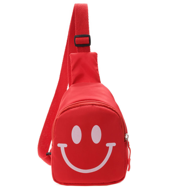 Smiling children's messenger chest bag