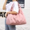 Nylon sports totes bags with shoes compartment for women