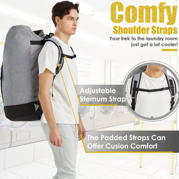 Polyester Heavy Duty Laundry Backpack