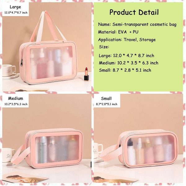 PVC Waterproof Cosmetic Toiletry Bags