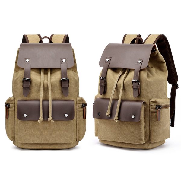 Men‘s Canvas Vintage travel Laptop Backpack