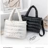 Nylon Puffer Tote Cross-body Bag