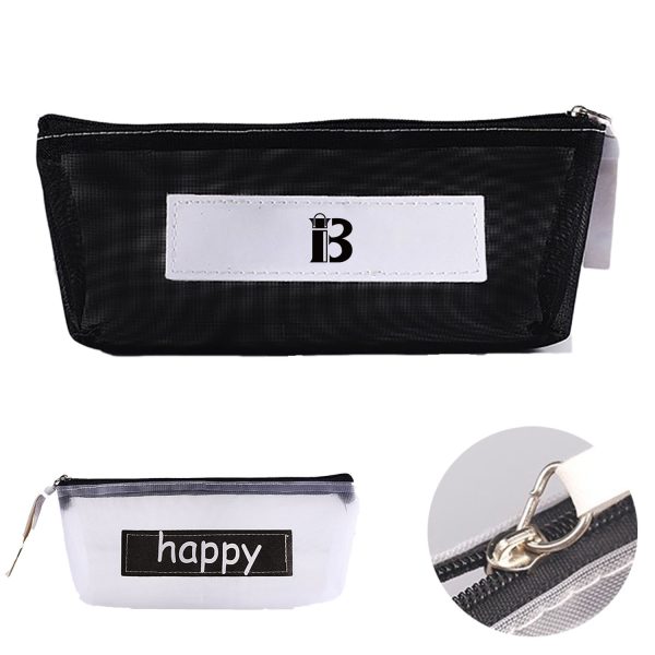 Transparent Mesh Pencil Case