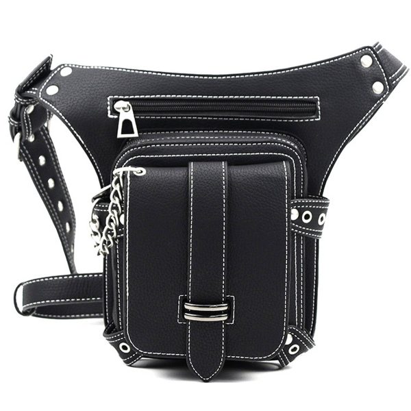 PU Steampunk vintage belt bag fanny pack