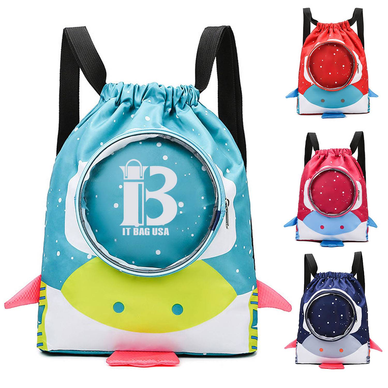 Cartoon Canvas Drawstring Bag