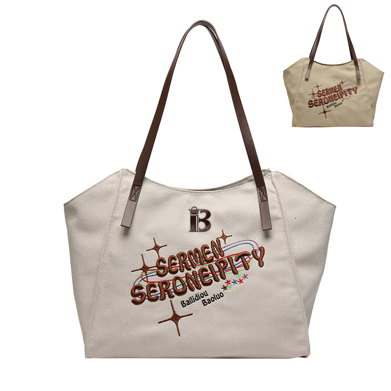 Casual All-In-One Canvas Tote Bag