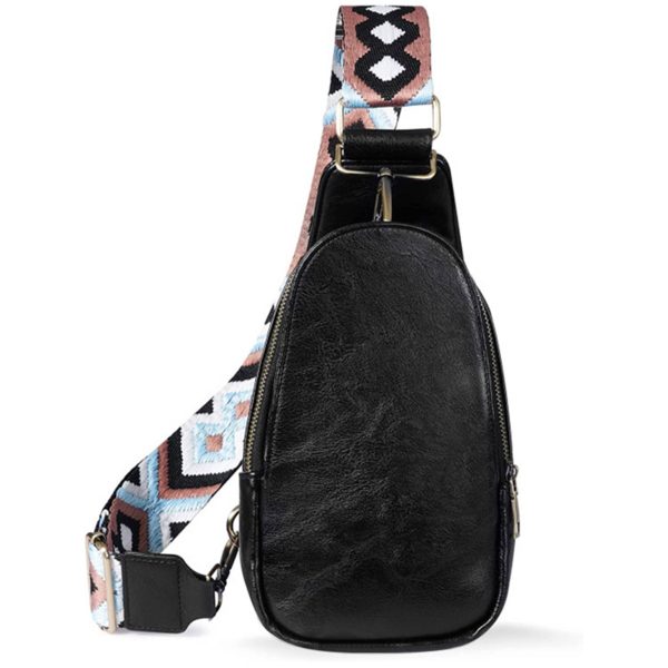 PU Leather Small Crossbody Sling Backpack Multipurpose