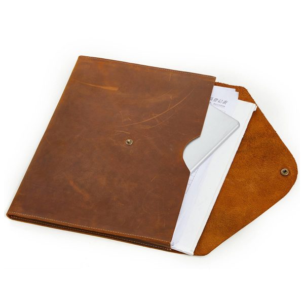 Genuine Leather Tablet Sleeve Bag Carrying Case