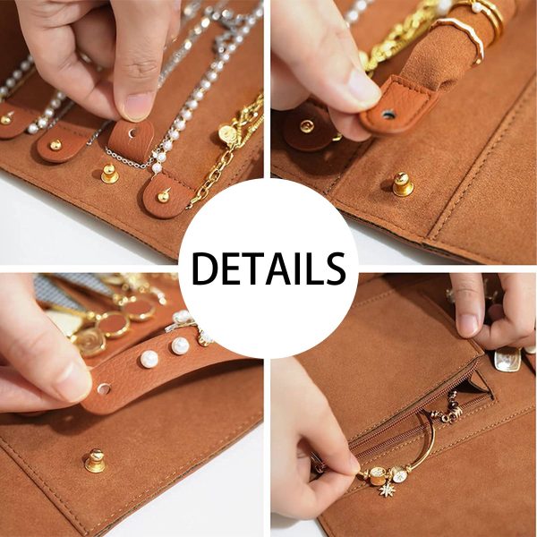 PU Large portable travel jewelry storage bag